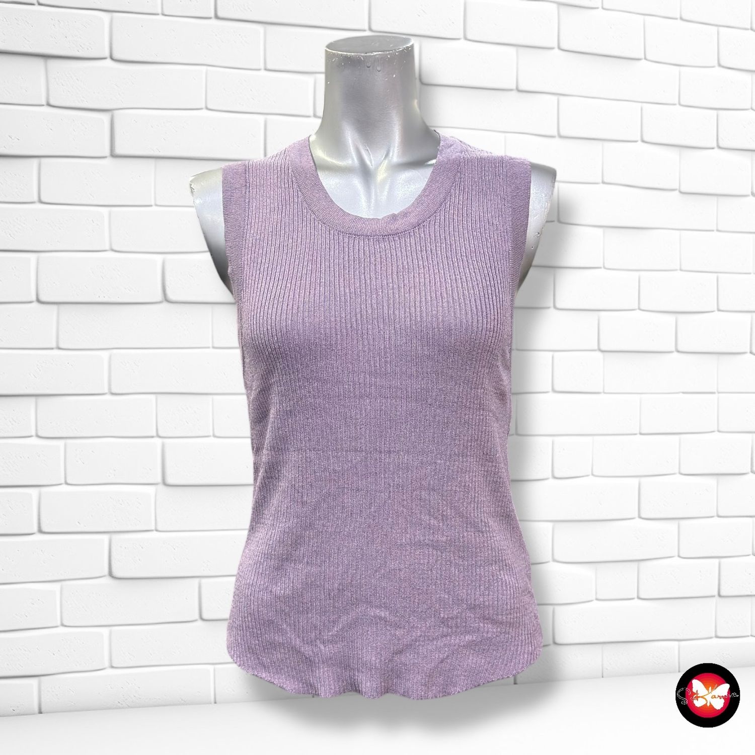 **HOY** Jersey sin manga canalé Talla L