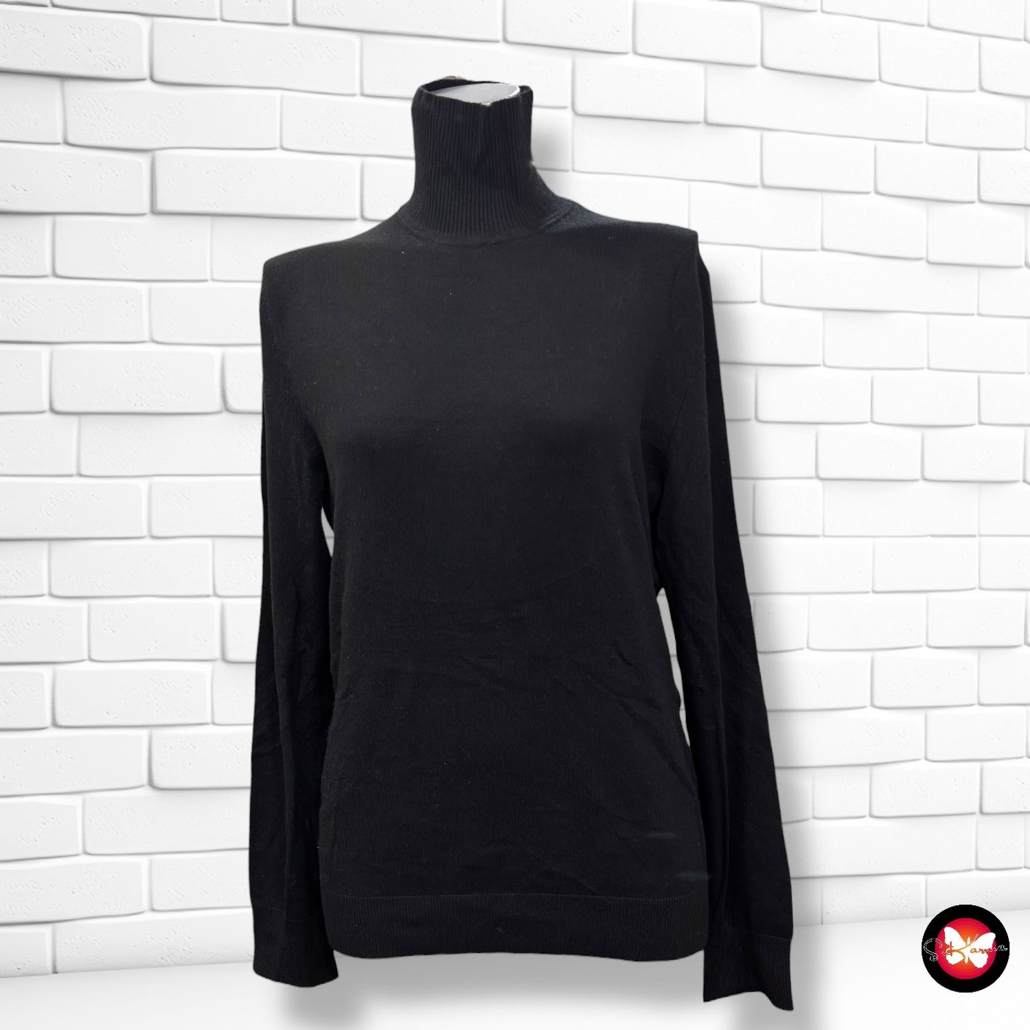 **HOY** Jersey de manga larga y cuello alto BERSHKA Talla XS