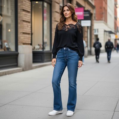 Jersey con encaje ONLY Talla M