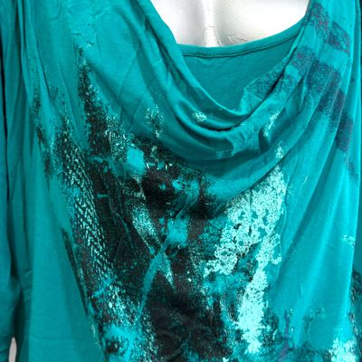 **HOY** Jersey finito con escote drapeado KENNY S. Talla 48