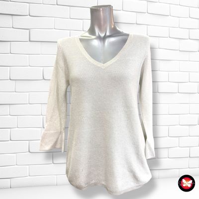 **HOY** Jersey de media manga con lurex CORTEFIEL Talla S