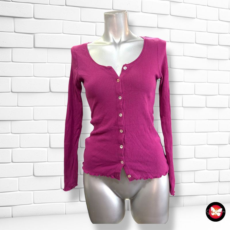 Camiseta canalé con botoncitos  VENCA Talla M