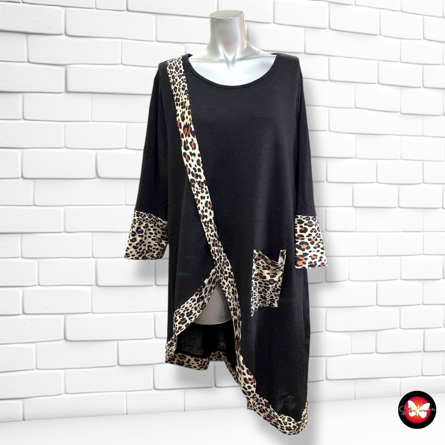 **HOY** Jersey de manga larga y bajo asimétrico SHEIN CURVE Talla 3XL