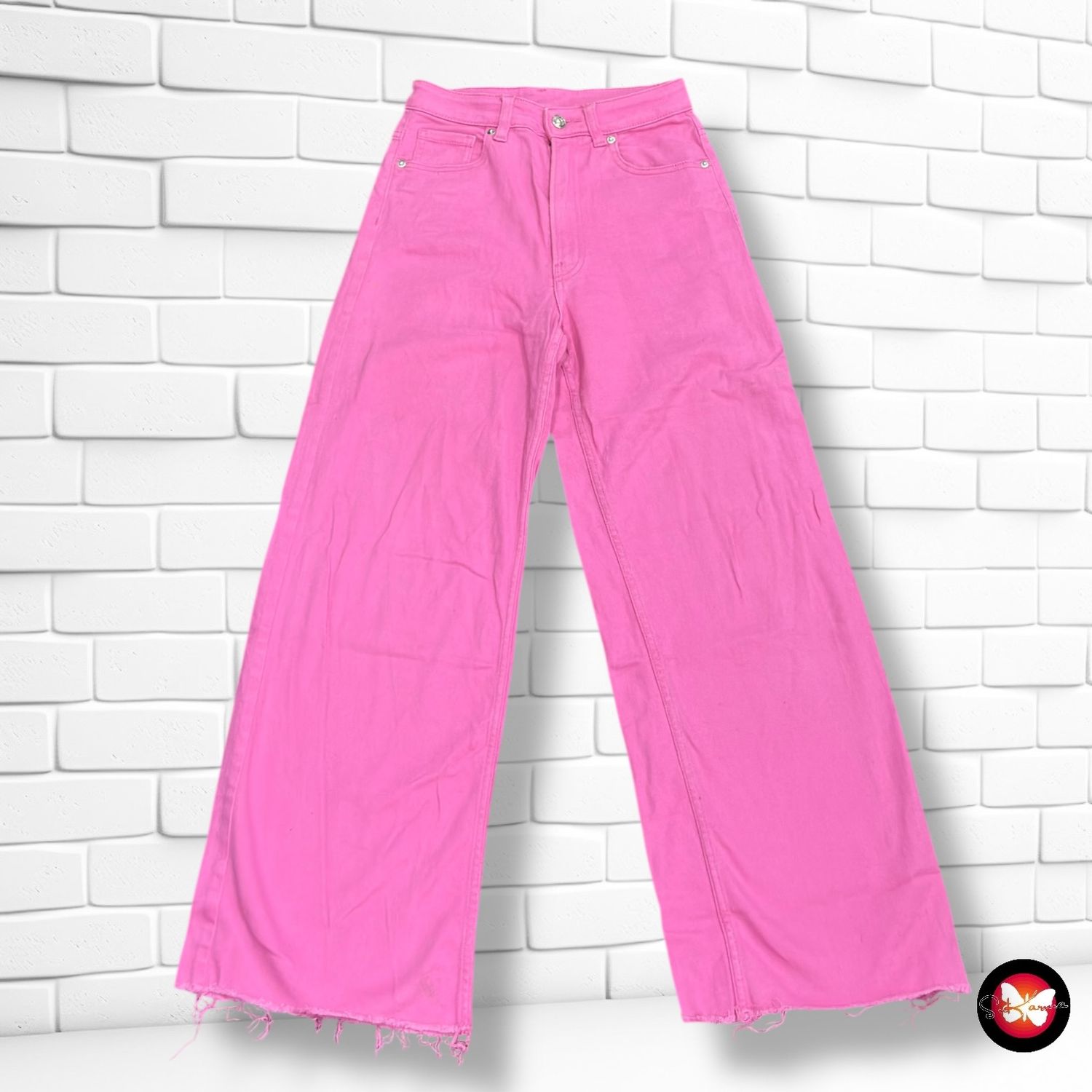 **HOY** Pantalón vaquero ancho de pierna DIVIDED Talla 34