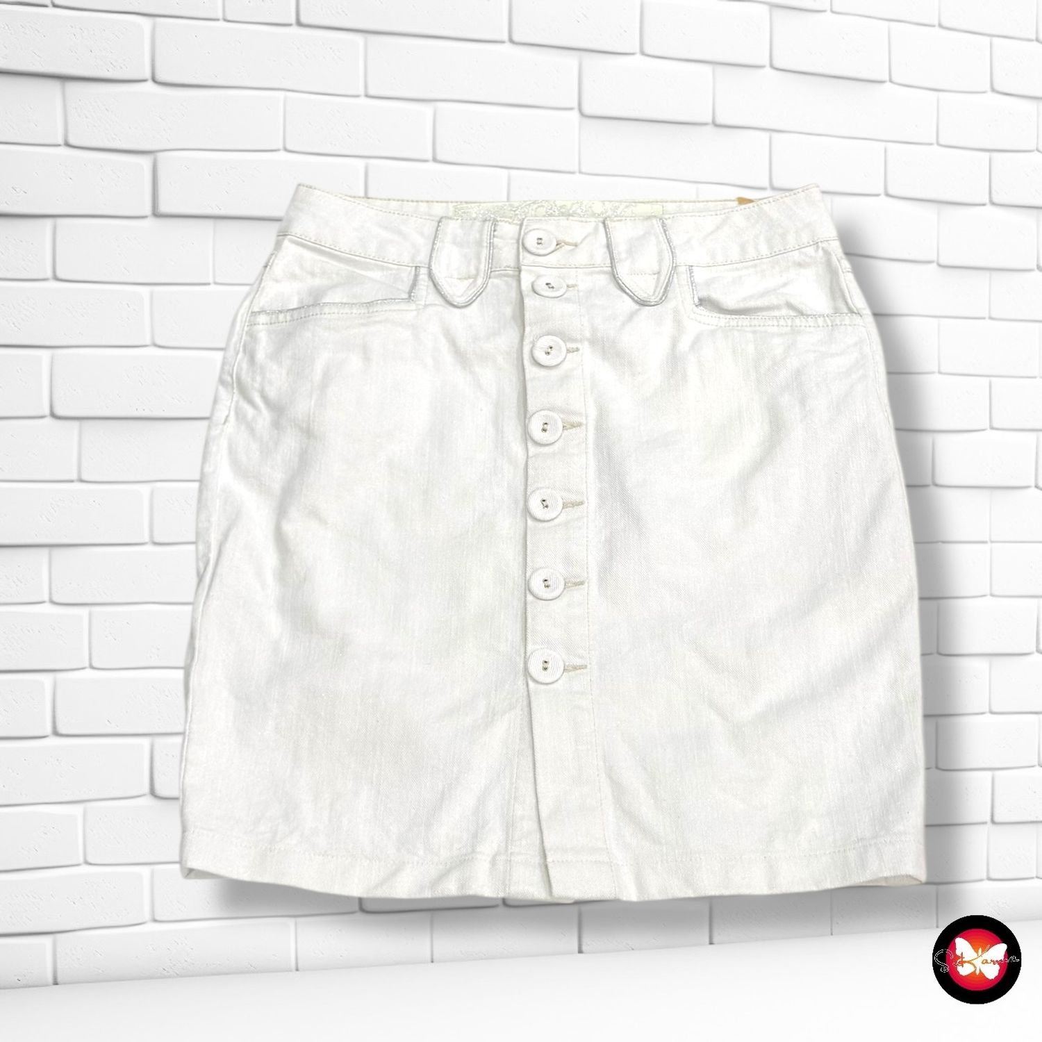 **HOY** Falda vaquera con lurex Talla 40 (pequeña)