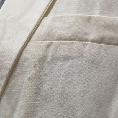 **HOY** Chaqueta de lino y vaquera DESIGUAL Talla 46