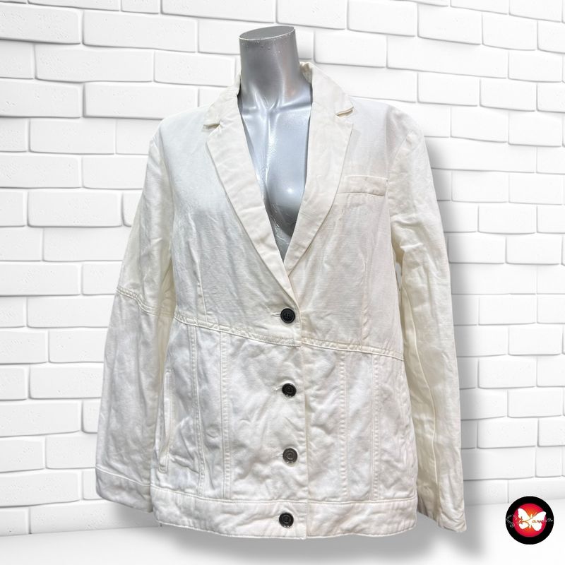 **HOY** Chaqueta de lino y vaquera DESIGUAL Talla 46