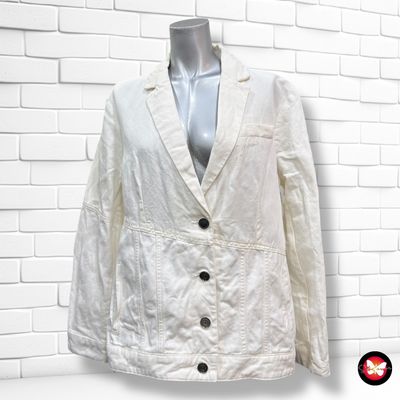 **HOY** Chaqueta de lino y vaquera DESIGUAL Talla 46