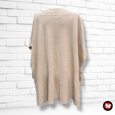 **HOY** Chaleco de punto abierto con lazos MANGO Talla S (grande)