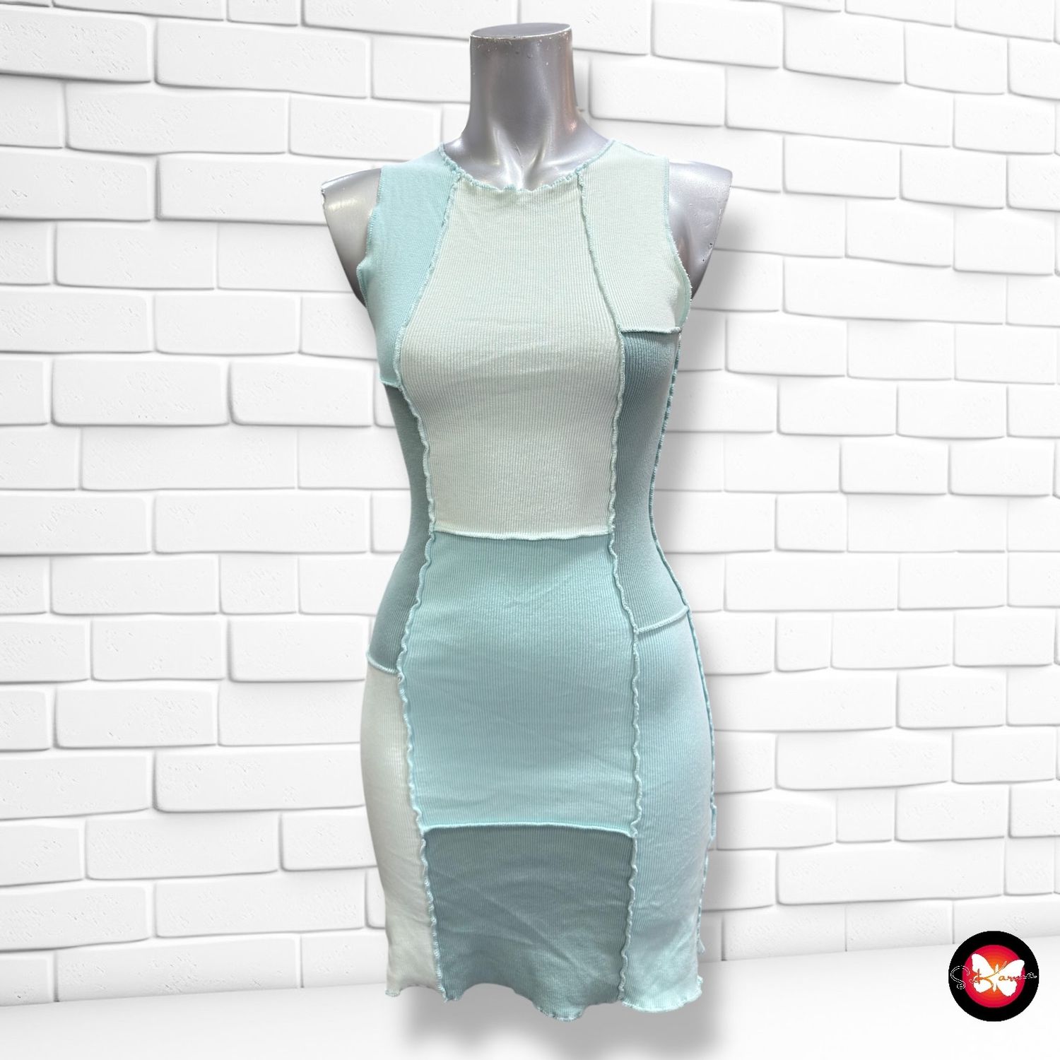 **HOY** Vestido sin mangas canalé PACIFIC REPUBLIC Talla S