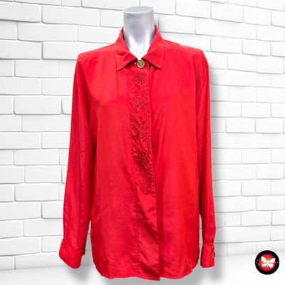 **HOY** Camisa de manga larga sedosa Talla 44