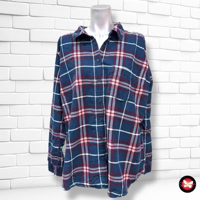 **HOY** Camisa de pana de cuadros MULTIBLU Talla 46
