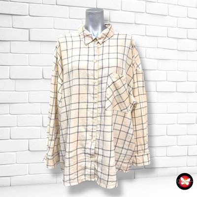 **HOY** Camisa de manga larga de cuadros DIVIDED Talla L