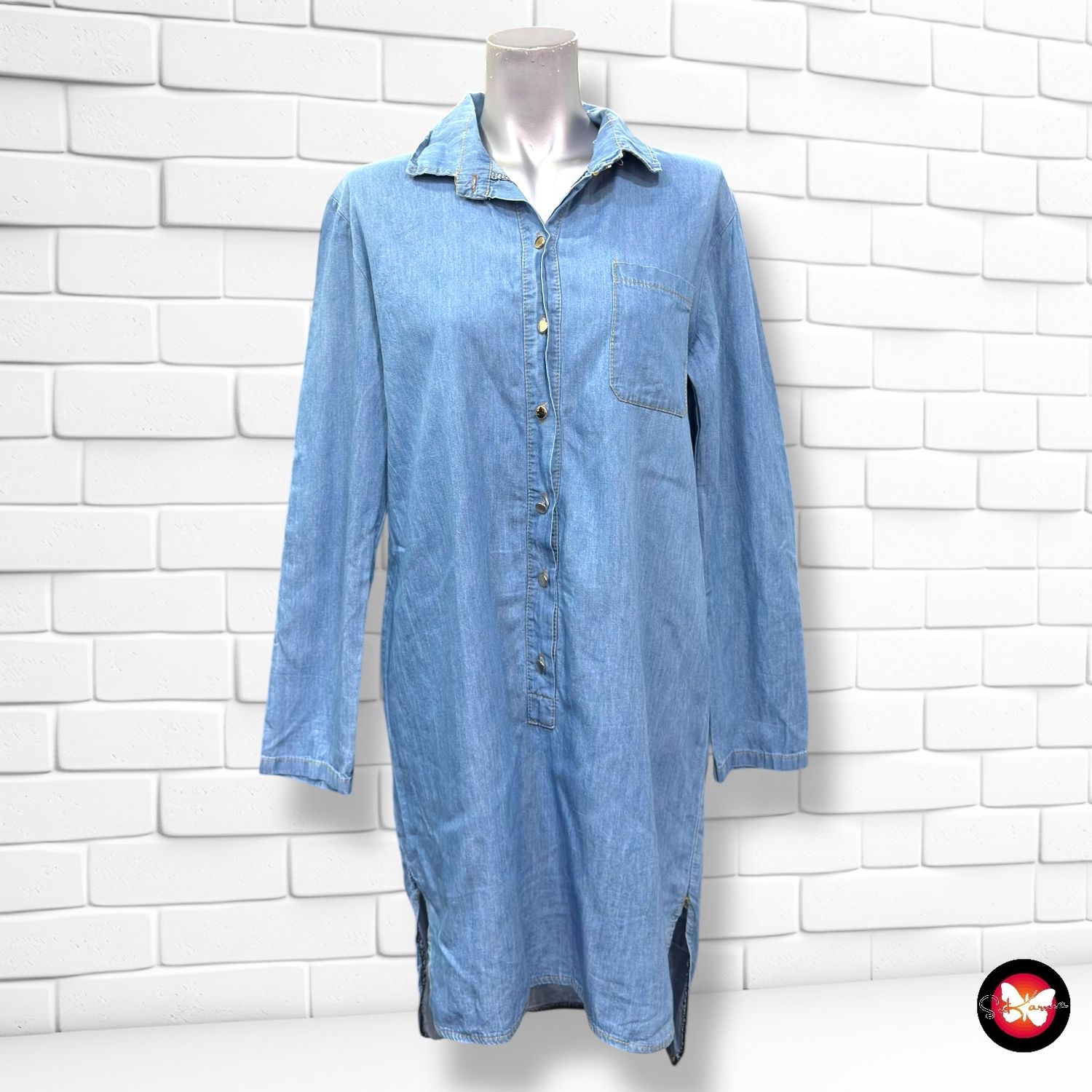 **HOY** Vestido camisero vaquero Talla Única (pequeña)