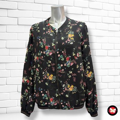 **HOY** Chaqueta de entretiempo estampado flores PROMOD Talla M