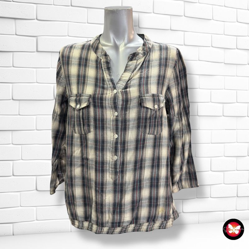 Blusa de media manga de cuadros SPRINGFIELD Talla 40