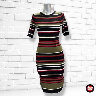 **HOY** Vestido de punto de rayitas SEVEN SISTERS Talla XS