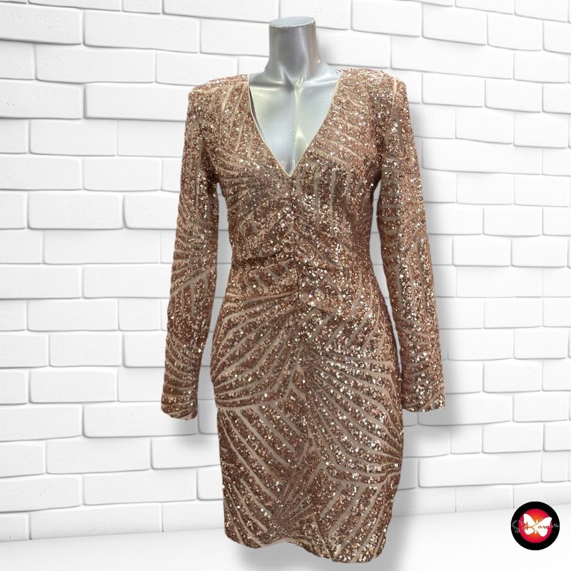 **HOY** Vestido de noche de lentejuelas BOOHOO Talla 36