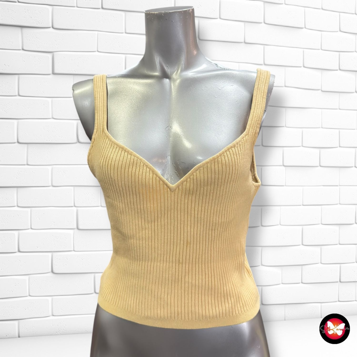 **HOY** Jersey de tirantes cropped H&amp;M Talla M