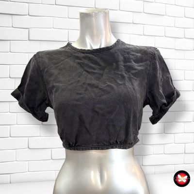 **HOY** Blusa cropped vaquera WEEKDAY Talla 36