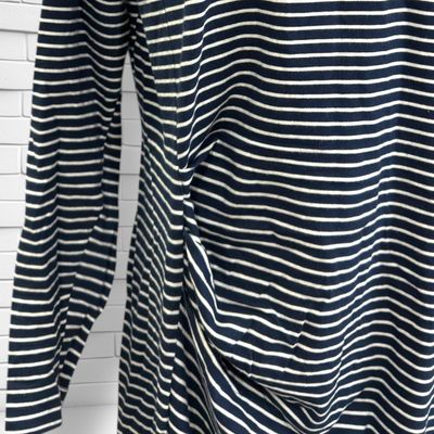 **HOY** Vestido largo de rayitas con drapeado WOOLWORTHS Talla L