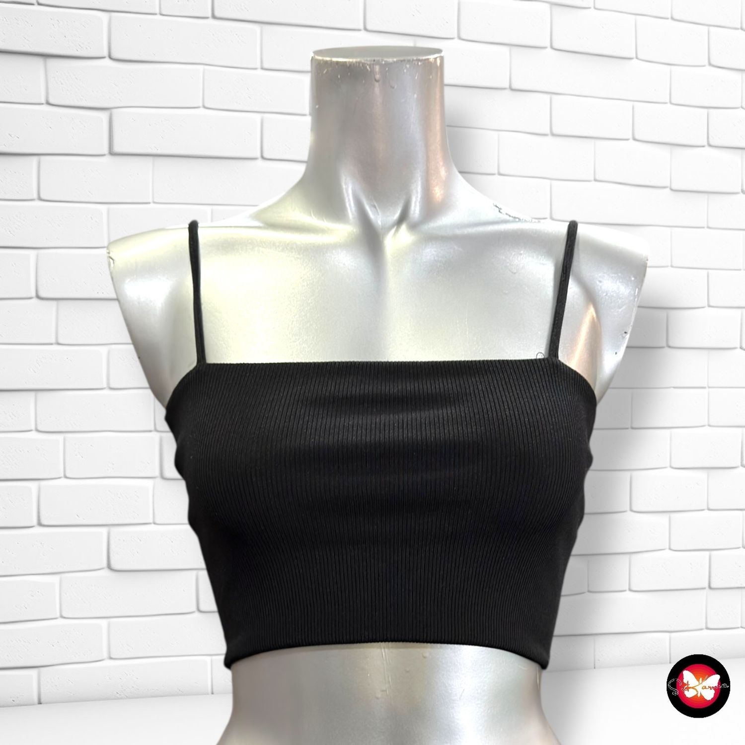 **HOY** Crop top canalé H&amp;M Talla M