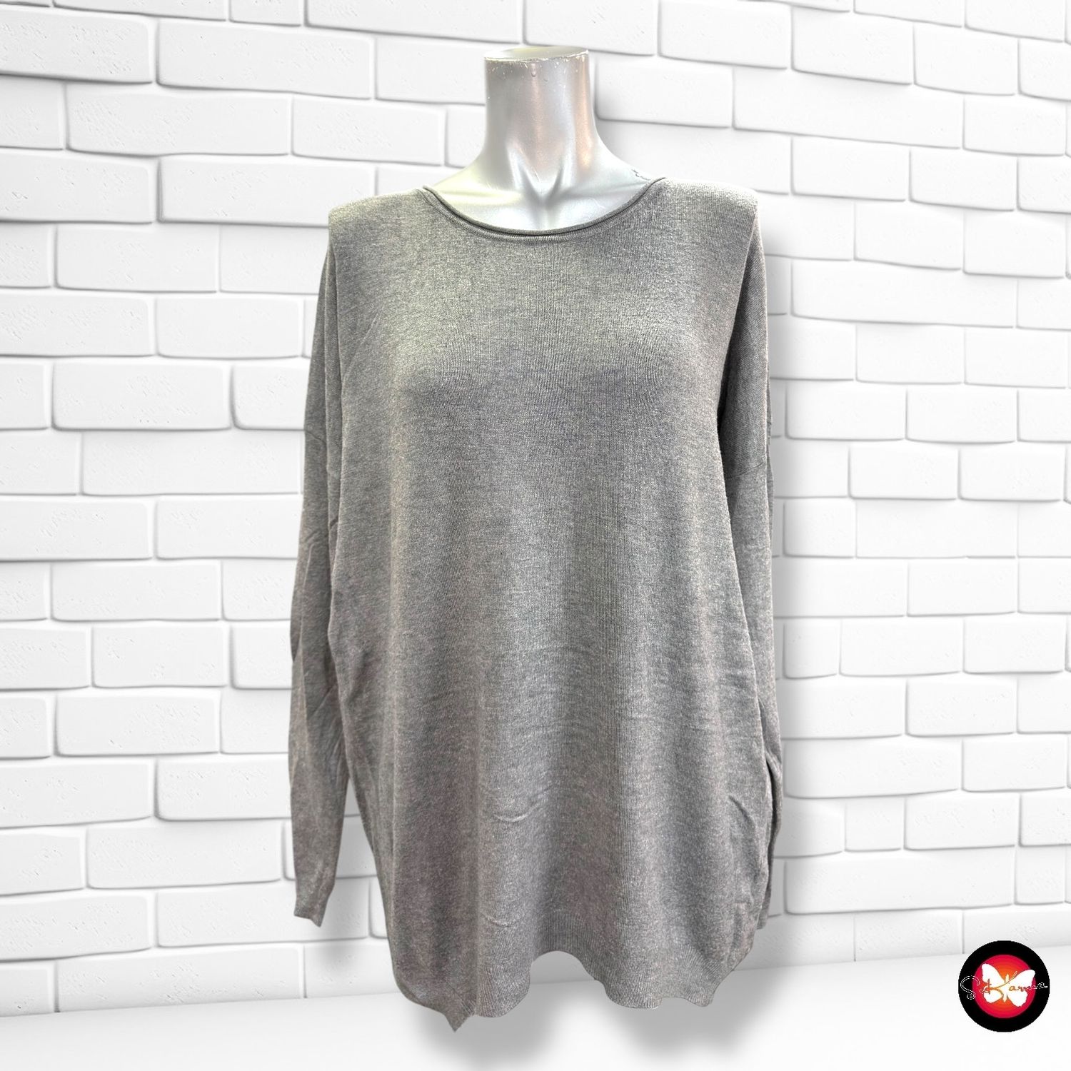 **HOY** Jersey de manga larga con cremallera en la espalda ATMOSPHERE Talla S (grande)