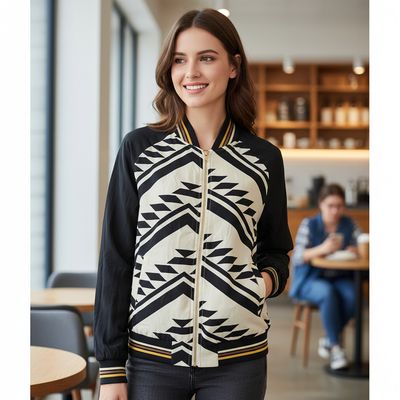 **HOY** Chaqueta de entretiempo estampada Talla L