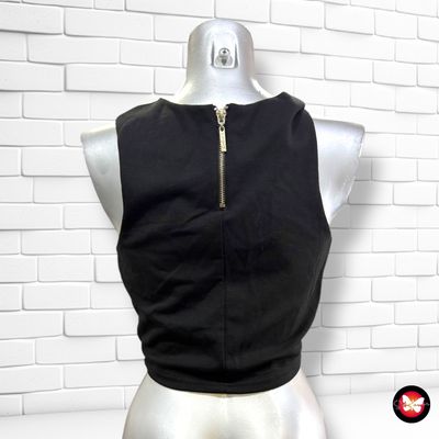 **HOY** Blusa cropped cut-out COOLCAT color Negro Talla M