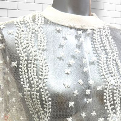 **HOY** Blusa traslúcida de encaje ASOS color Blanco Talla XS