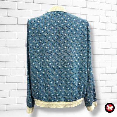 Chaqueta de entretiempo estampada IT HIPPIE color Azul y dorado Talla S