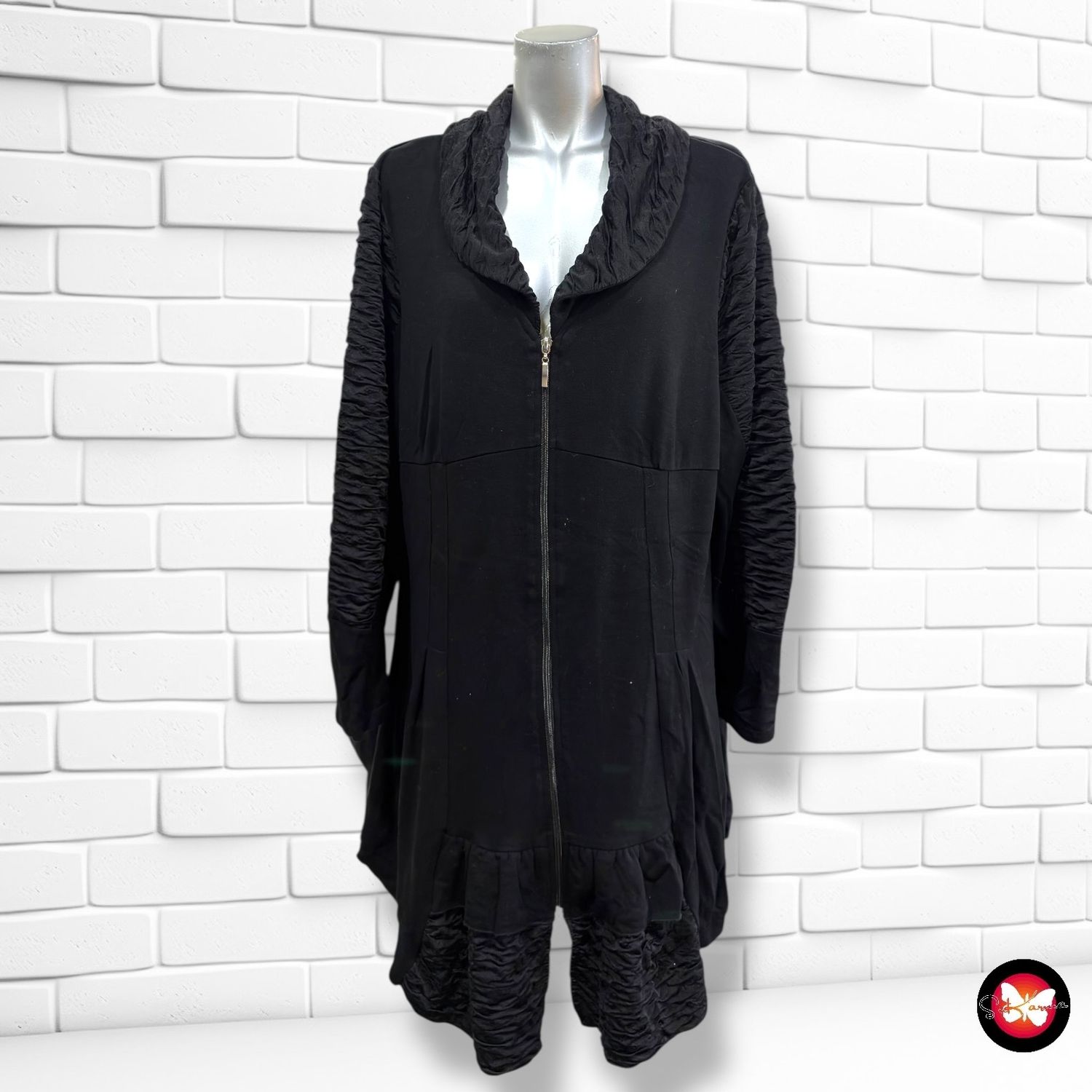 **HOY** Chaqueta con cremallera  color Negro Talla 3XL
