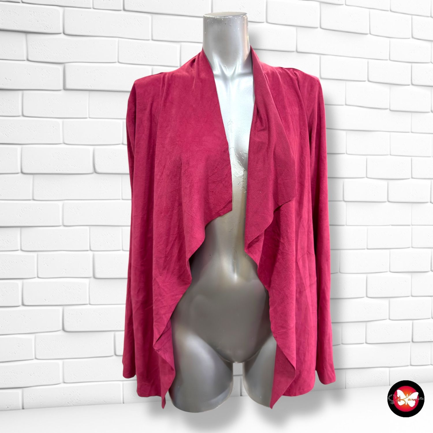 **HOY** Chaqueta de antelina KENNY.S color Granate Talla ÚNICA
