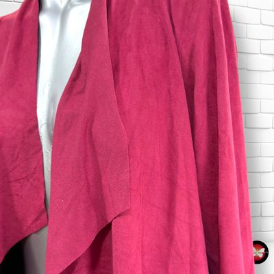 **HOY** Chaqueta de antelina KENNY.S color Granate Talla ÚNICA