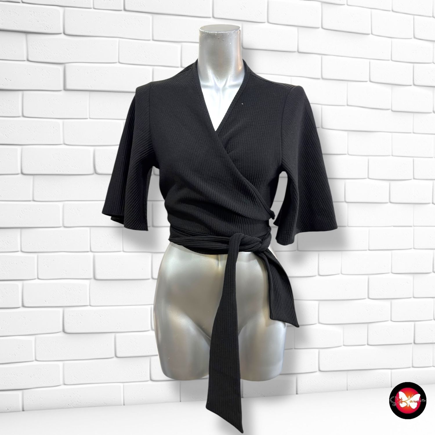 **HOY** Chaqueta de punto cruzada OXYGENE color Negro Talla S/M