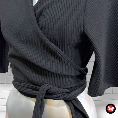 Chaqueta de punto cruzada OXYGENE color Negro Talla S/M