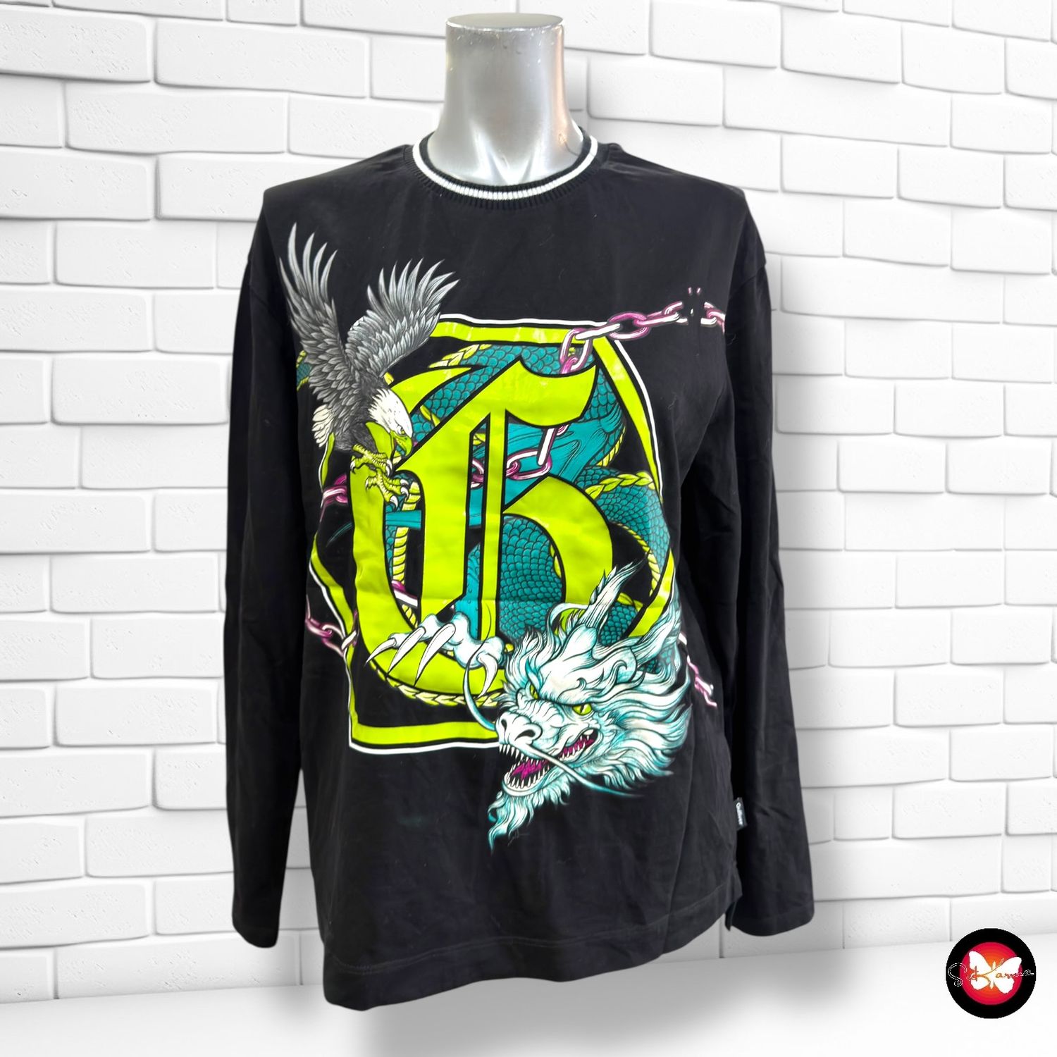 **HOY** Camiseta de manga larga estampada GULLIVER color Negro Talla L