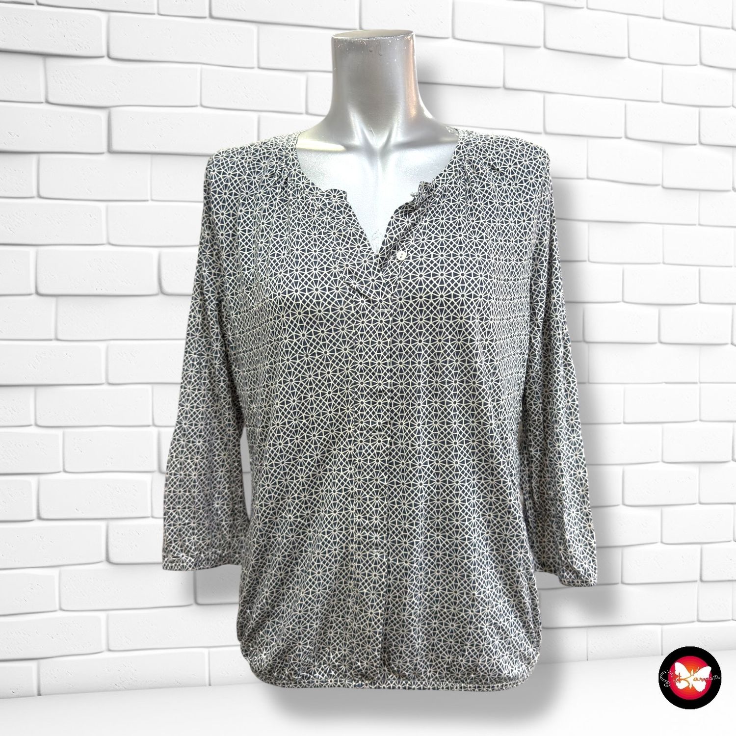 **HOY** Camiseta de media manga estampada MUNICH FREEDOM color Azul marino y blanco Talla M