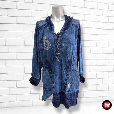 **HOY** Camiseta con capucha  color Azul Talla 42