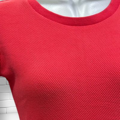 Vestido de manga corta BIEN BLEU color Fresa Talla S