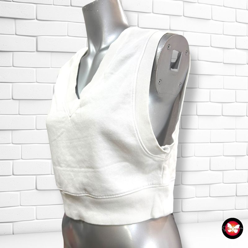 Chaleco sudadera cropped DIVIDED color Blanco Talla XS