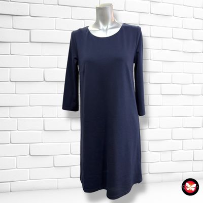 Vestido básico de media manga Q/S color Azul marino Talla XS