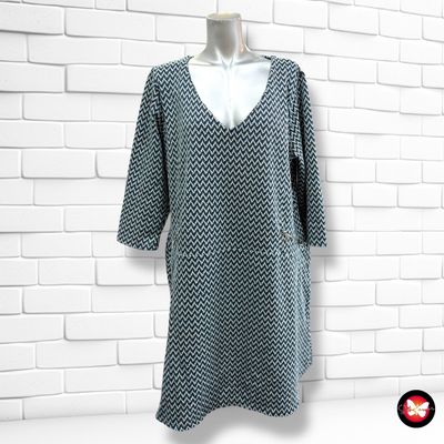 Vestido de entretiempo de media manga GRAIN DE MALICE color Azul y blanco Talla 48