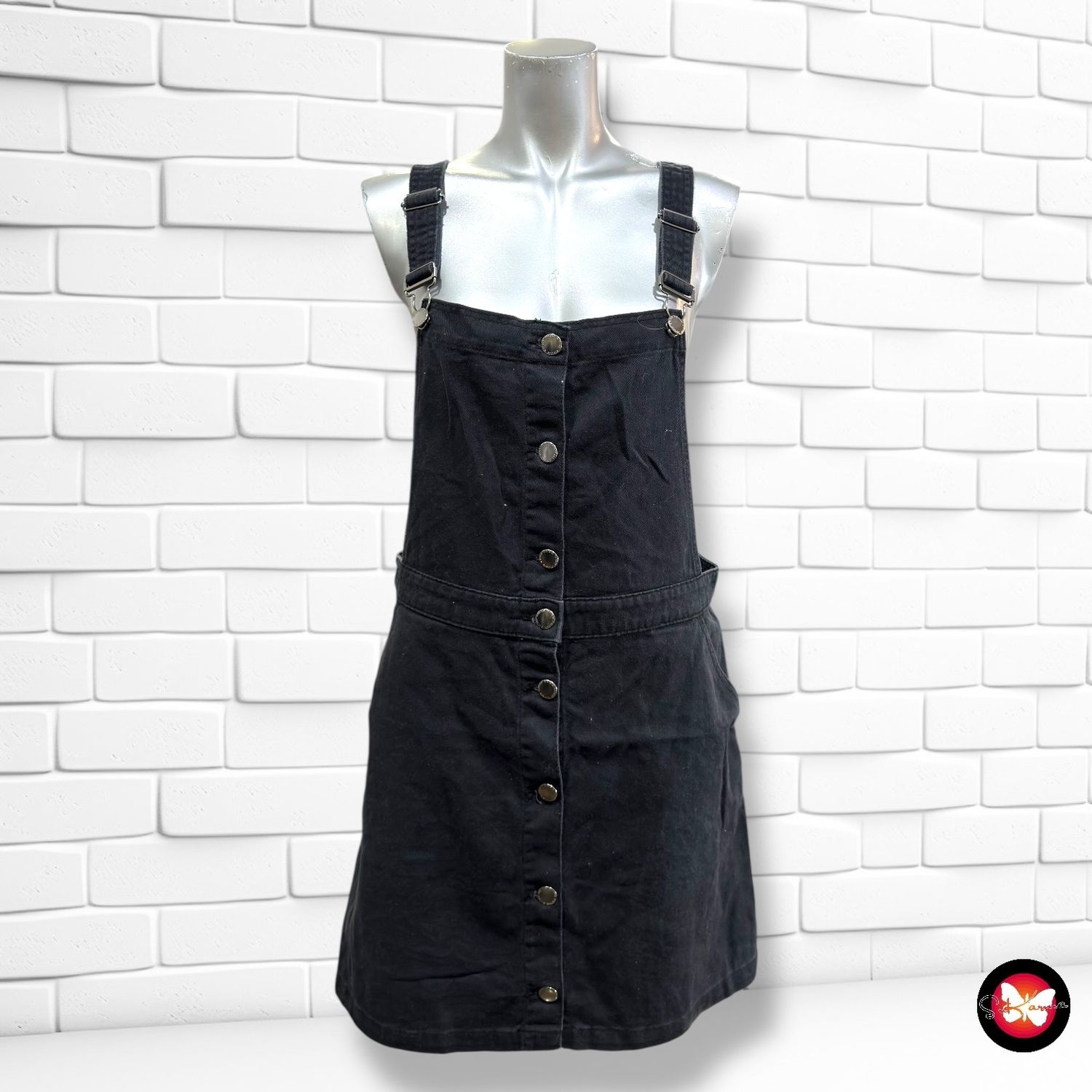 **HOY** Peto vaquero DIVIDED color Negro Talla 42