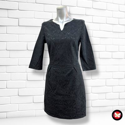 **HOY** Vestido de noche de brocado CAMAÏEU color Negro Talla S