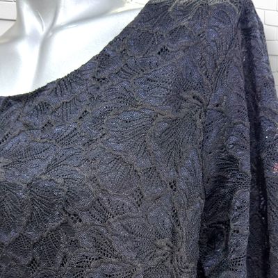 **HOY** Blusa de manga larga de encaje PIMKIE color Negro Talla L/XL