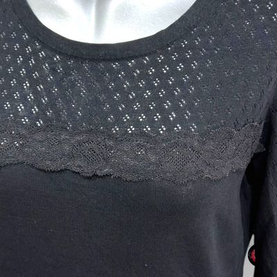 **HOY** Jersey de media manga caladito con encaje H&amp;M Talla S