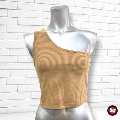 **HOY** Camiseta cropped escote asimétrico SHEIN Talla S