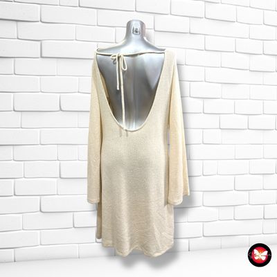 **HOY** Vestido de punto con espada abierta  color Crema Talla M/L