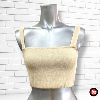 **HOY** Crop top ZARA color Crema Talla S